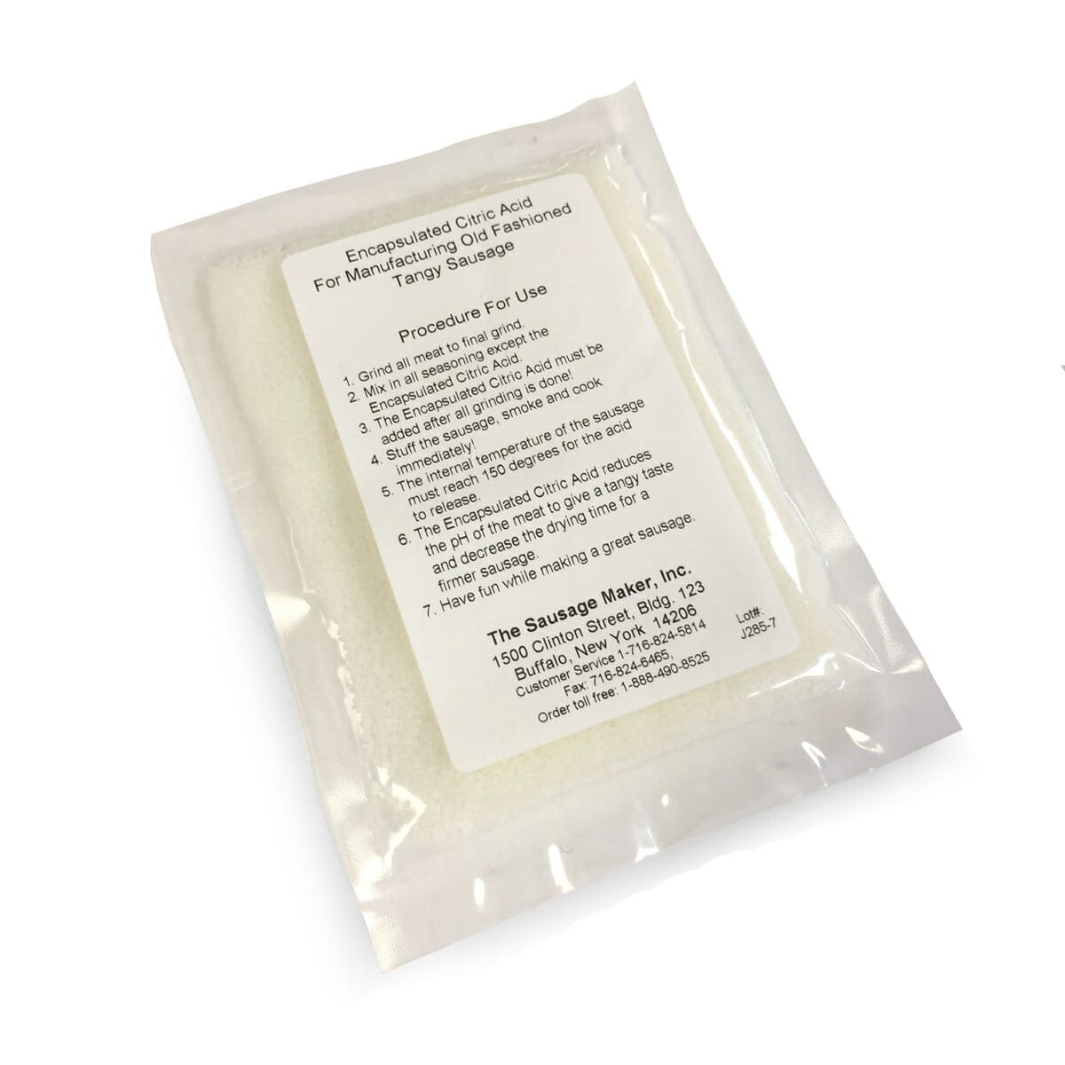 Encapsulated Citric Acid