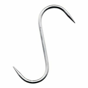 Stainless Steel S Hook, 6" x 8mm