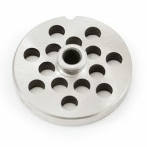 #10/12 Stainless Steel 3/8" Grinder Plate with Hub