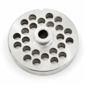 #22 Stainless Steel 3/8" Grinder Plate with Hub