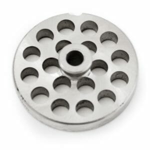 #22 Stainless Steel 1/2" Grinder Plate w/Hub