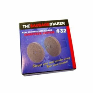 The Sausage Maker #32 meat grinder knife and plate sharpening system