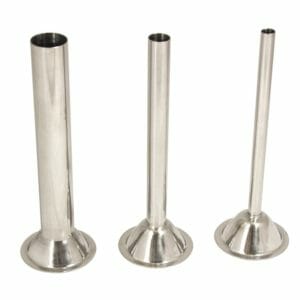 The Sausage Maker #10/12 stainless steel stuffing tubes set of 3