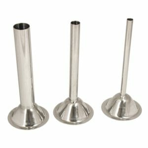 The Sausage Maker #22 stainless steel stuffing tubes set of 3