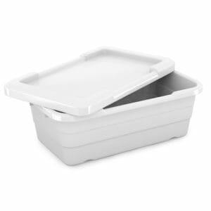 White Food Lug with Cover