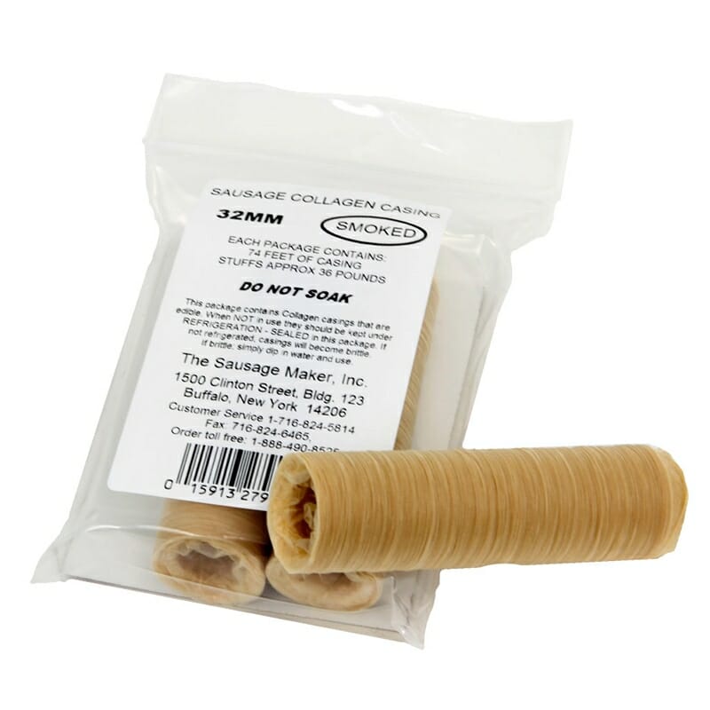 Smoked Collagen Casings 32mm