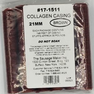 Mahogany Collagen Casings 21mm