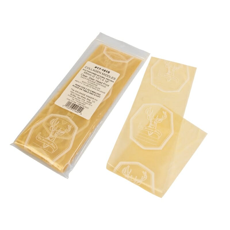 Deer Head Print Collagen Casings 65mm