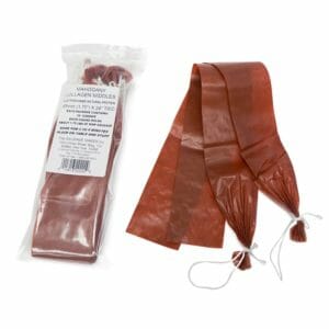 Pre-tied Mahogany Collagen Casings 47mm