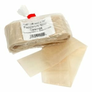 Clear Fibrous Pepperoni Casings 38mm