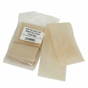 Clear Fibrous Summer Sausage Casings 61mm
