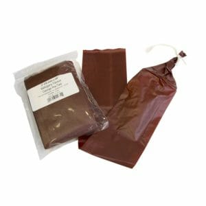 Pre-Tied Mahogany Fibrous Salami Casings 76mm