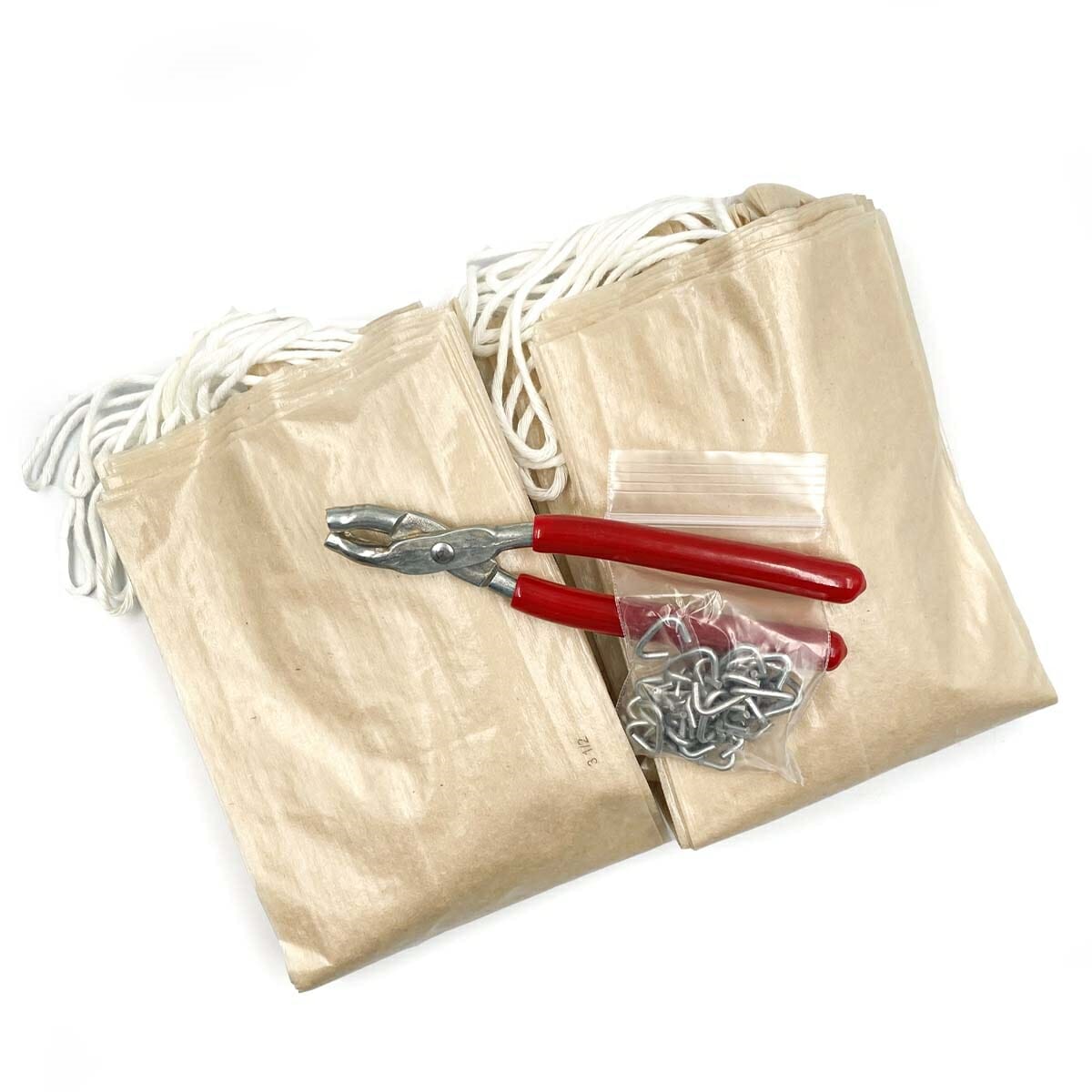 The Sausage Maker 76mm clear protein coated fibrous casing kit