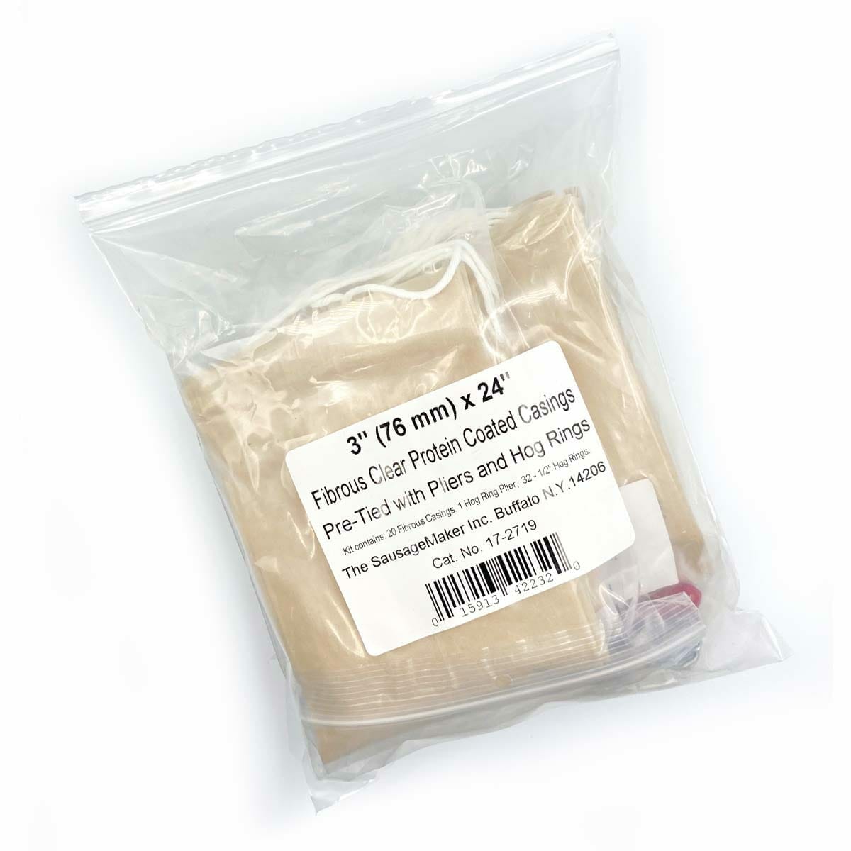 76mm Clear Protein Coated Fibrous Casing Kit - Image 6