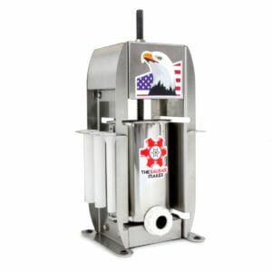 The Sausage Maker 5 lb. deluxe sausage stuffer, built by TSM for easy sausage filling
