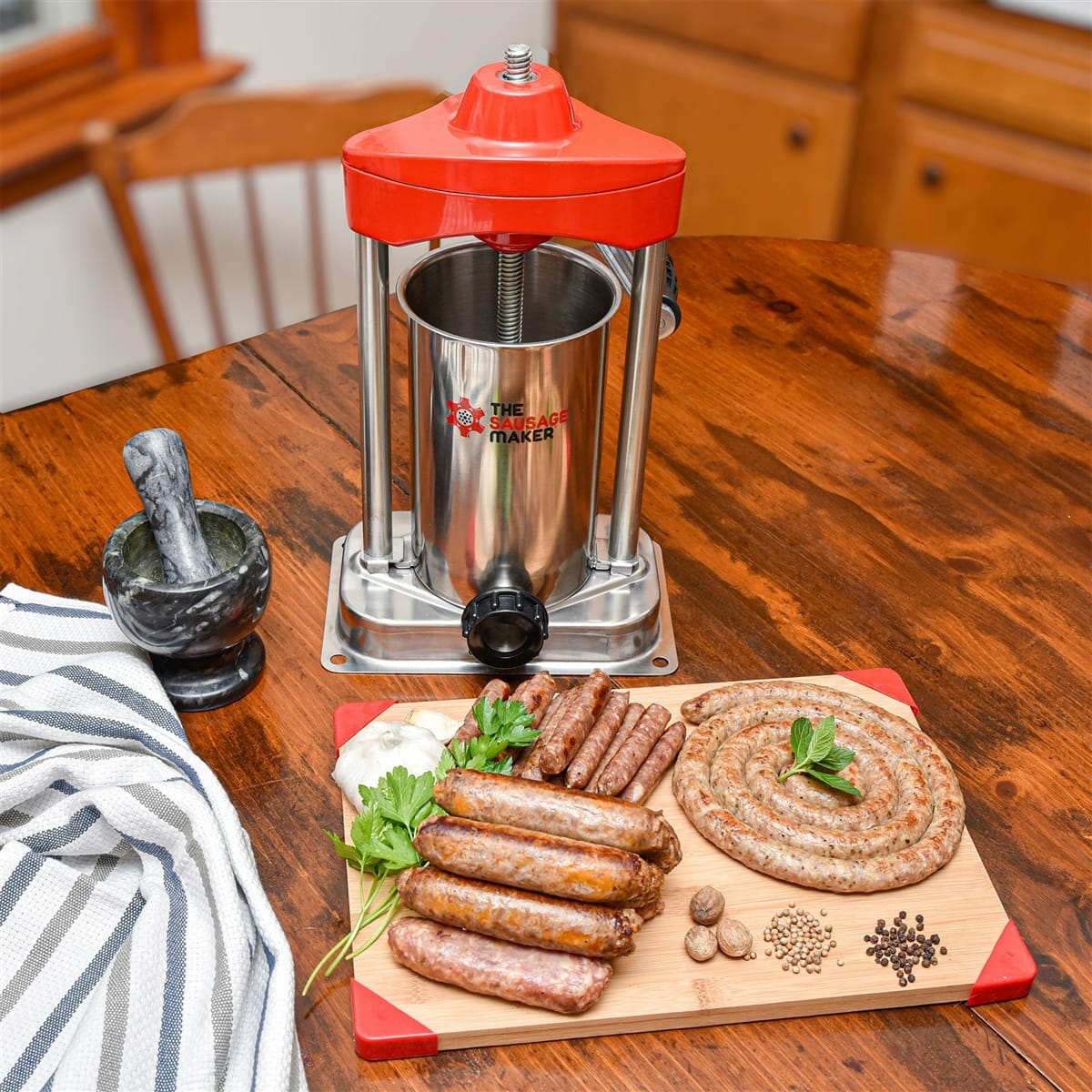 5 lb. Heavy Duty Sausage Stuffer - Image 4
