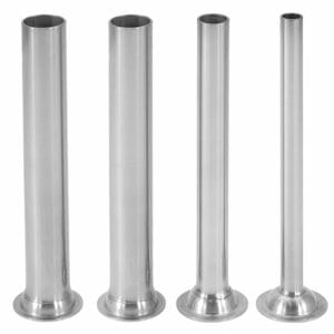 The Sausage Maker stainless steel stuffing tubes set for 15–30 lb stuffers
