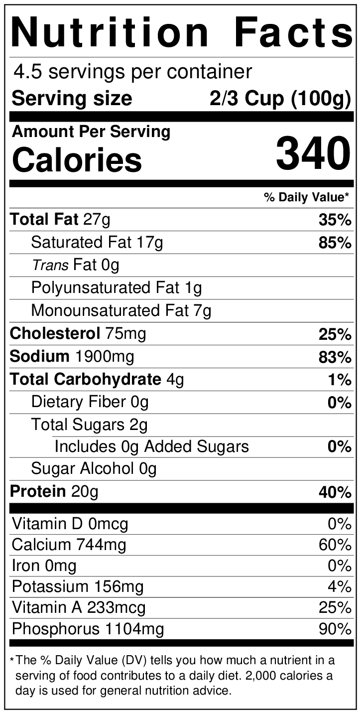 High Temp Bleu Cheese 1lb - Image 8