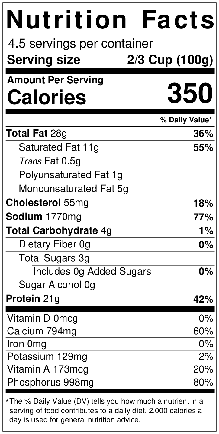 High Temp Swiss Cheese 1 lb - Image 2