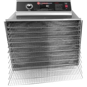 The Sausage Maker Harvest Fiesta 8 tray digital food dehydrator with stainless steel shelves