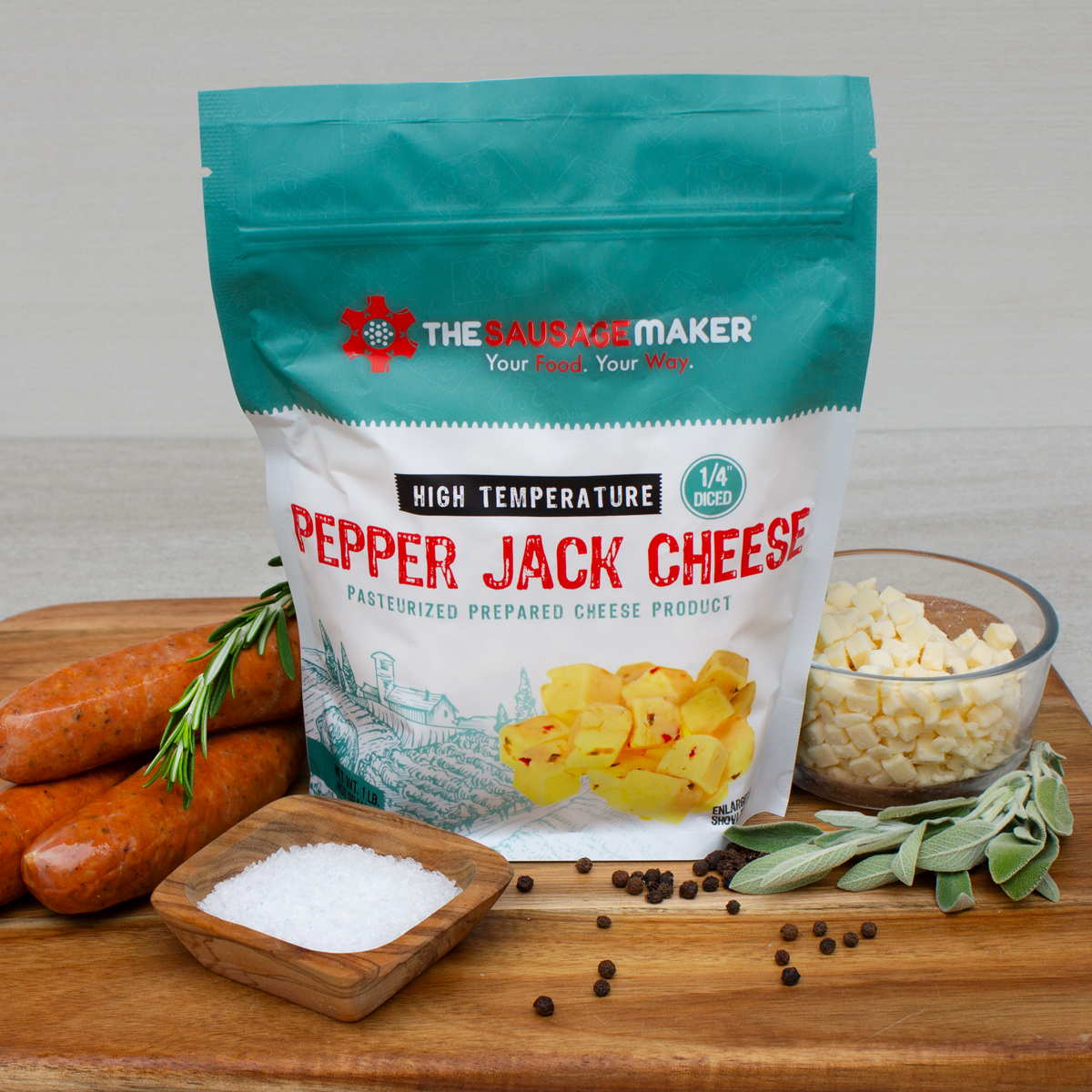 High Temp Pepper Jack Cheese 1 lb