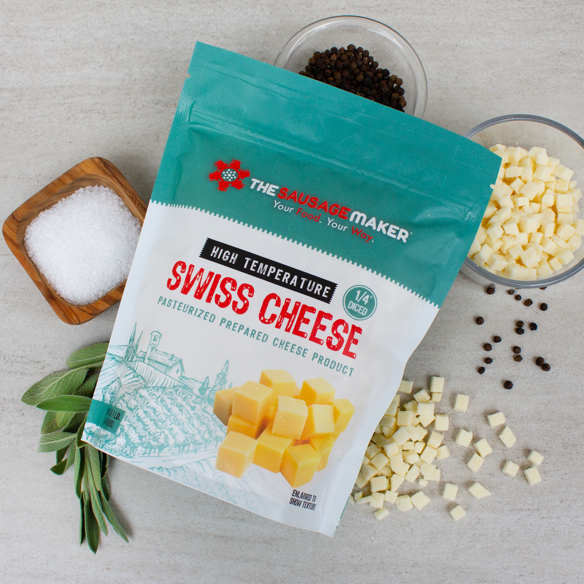 High Temp Swiss Cheese 1 lb - Image 7